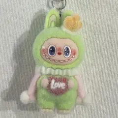 【最終値下げ】Labubu ラブブ 王冠ミニキーホルダー グリーン