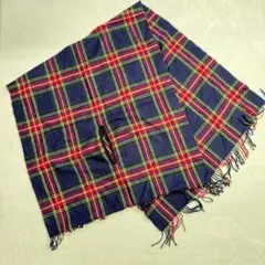 ⭐️ミッシェルクラン⭐️ 大判チェック柄ストール 防寒対策 ひざ掛けにも 美品