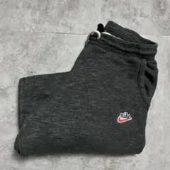 NIKE スウェットパンツ ワンポイント刺繍 グレー ジムヴィンテージ