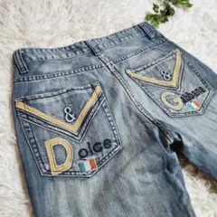 D&Gドルチェ&ガッバーナITALYイタリア国旗刺繍Y2Kデニムのサムネイル