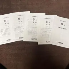 2026年最新】サピックス 6年 テストの人気アイテム - メルカリ