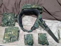 (官品) 台湾陸軍実物弾帯 マガジンポーチセット(グレネード　中華民国)
