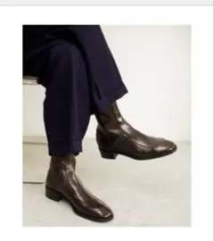 定価以下　完売品レア　HUSBANDS ジップブーツ　チャイロ　レショップ