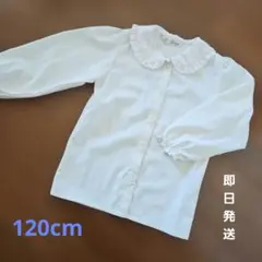 即日発送！フリル襟長袖シャツ 120cm