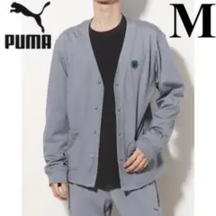 新品　プーマ　カーディガン　グレー　吸水　速乾　ゴルフ　Mサイズ