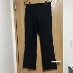 ZARA伸縮性フレアパンツ ブラック EUR 38(サイズM〜L)
