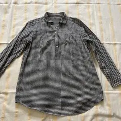 無印良品☆チェック柄長袖シャツMのサムネイル