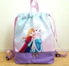 ディズニーDisneyアナと雪の女王ナップサック新品未使用プールバッグ