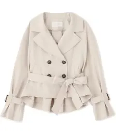 504645 プロポーションボディドレッシング　ベーシックショートトレンチ