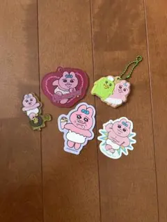 おぱんちゅうさぎ アクリルキーホルダー ステッカー セット