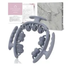 リングローラー マッサージローラー 筋膜ローラー RING ROLLER グレー