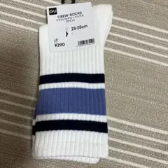 GU リブパイルクルーソックス（ライン） 【23〜25cm】のサムネイル