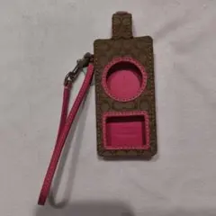 Coach 音楽プレイヤー入れ ブラウン/ピンク