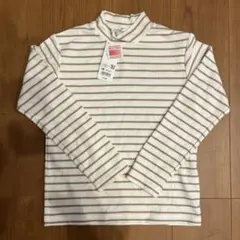 新品⭐︎UNIQLOユニクロ　ヒートテック　長袖カットソー 140 ボーダー