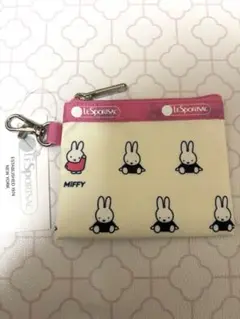 タグ付き　Lesportsac miffy 小銭入れ