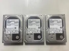 HGST 6TB 7200rpm 使用64時間 3TB×2おまけも7200rpmのサムネイル