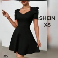 SHEIN/シーイン パフスリーブミニドレス