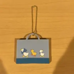 ファミリア　デニムバッグ　トイカプセル　水色