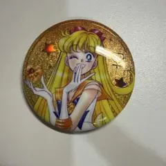 ヴィーナス　セーラームーン　オーロララメ缶バッジ A 笑顔ver