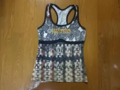 JAZZERCISE タンクトップ ペイズリー柄 S