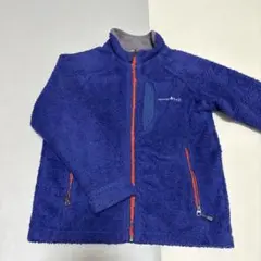 モンベル　130cm mont-bellフリースジャケット 紫　登山　ハイキング