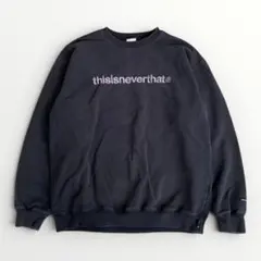 thisisneverthat✨ロゴプリントスウェット L ブラックのサムネイル
