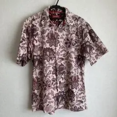 CHAPS DENIM 半袖シャツ 花柄 Lサイズ