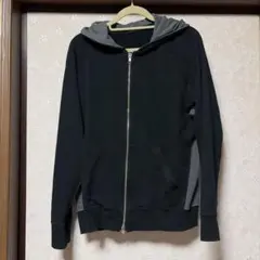 COMME CA ISM ブラックグレーパーカー Lサイズ