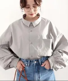 classicalelf ゆるっとビッグシルエット　アウター　シャツ　完売商品