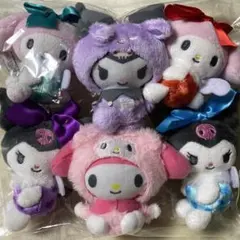 マイメロディー クロミ マスコット ぬいぐるみ 6体セット
