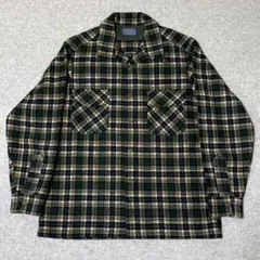 美品 70s PENDLETON ペンドルトン ボードシャツ グリーン Lサイズ