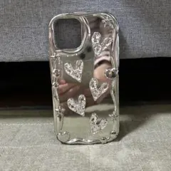シルバー ハート iPhone12ケース