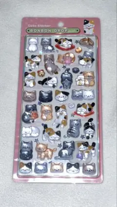 【国内正規品】ボンボンドロップシール 和猫 和柄 ネコ