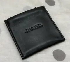 CHANEL ブラック レザー アクセサリーケース