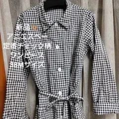 agnes b. ギンガムチェック シャツワンピース 38 レトロ - メルカリ