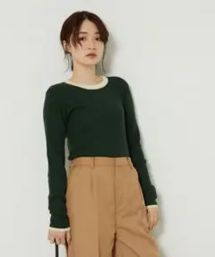 【FREAK'S STORE】ウォッシャブルリブリンガーニット