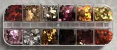 【まとめ割対象♡】ネイルパーツ　ホログラム　キラキラ　ハート②