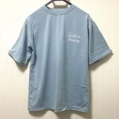 17kg little thing ロゴTシャツ Lサイズ ライトブルー