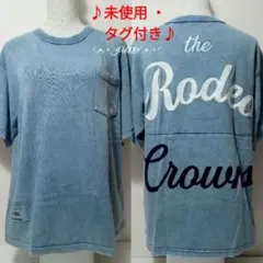 BLUブロッキングニットトップス♡RODEO CROWNS 未使用 タグ付き