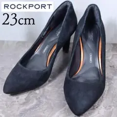 ROCKPORT ロックポート 23 パンプス スエード ポインテッドトゥ 黒