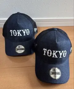 NEW ERA 読売ジャイアンツ キッズ　デニム メッシュキャップ 2個セット