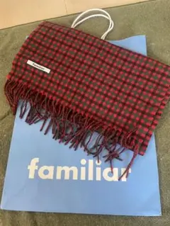 familiar チェックマフラー 現行 完売品