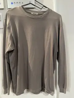 AURALEE ロングスリーブTシャツ 長袖カットソー グレージュ サイズ3のサムネイル