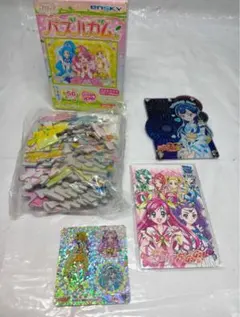 新品〜未使用近　プリキュア　パズル　パスケース　シール　ポチ袋（2枚)