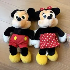 昭和レトロ 希少 ディズニー トミー ミッキー ミニー ぬいぐるみ