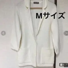 値下げ　¥2222→¥1999 レトロ ニット ジャケット　9号