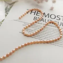 P567-9ピンク淡水パール しずく型・オーバル型 アクセサリーハンドメイド材料