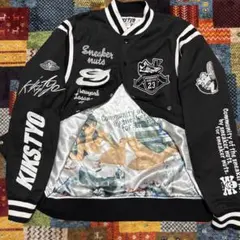 KIKS TYO(キックスティーワイオー) FLYING MAN’S HEAVY WEIGHT QUILT PU JACKET キルト レザー ジャケット メンズ JPN：XL 【中古】【ブランド古着バズストア】 2026年最新】KIKS TYO メンズ スタジャンの人気アイテム - メルカリ
