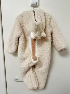 フリース　デール　着ぐるみ クリーム　ロンパース　80cm