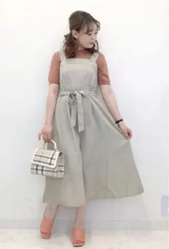 GU ウエストリボンジャンパードレスZ＋E